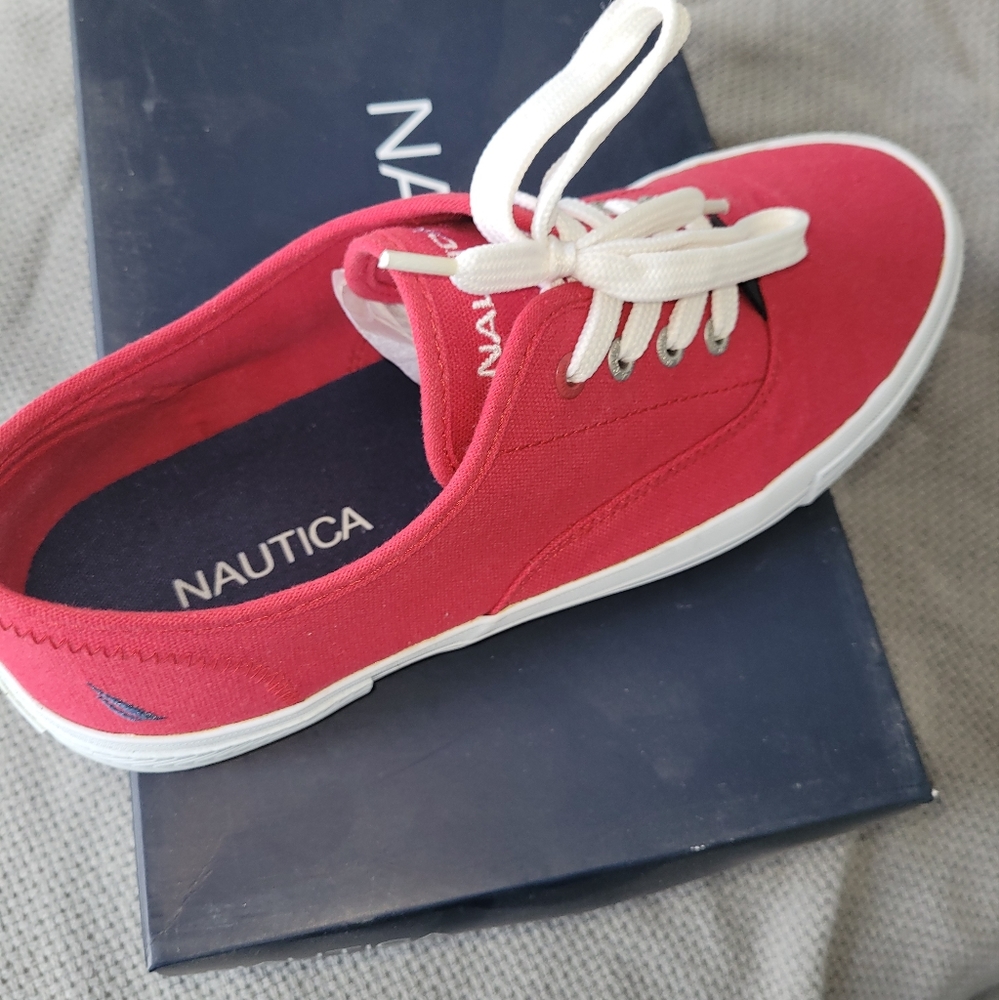 Nautica, 9.5, Red casual sneakers